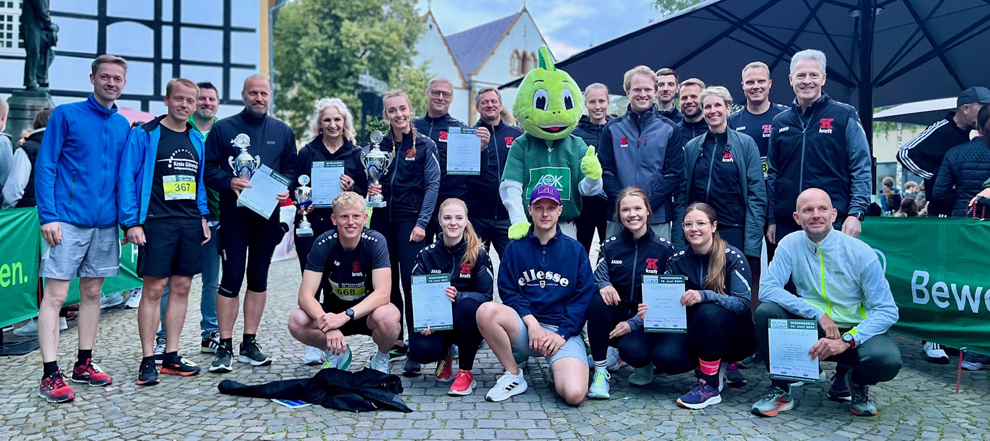 12. AOK-Firmenlauf Wiedenbrück: Kraft-Group größte Gruppe, Julian Borgelt zum dritten