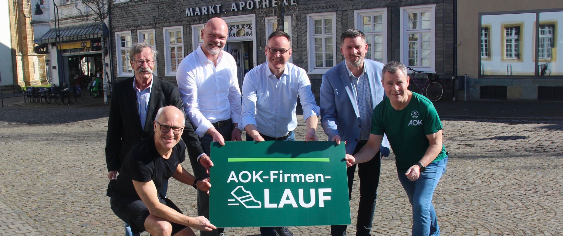 Werbung für den AOK-Firmenlauf gestartet
